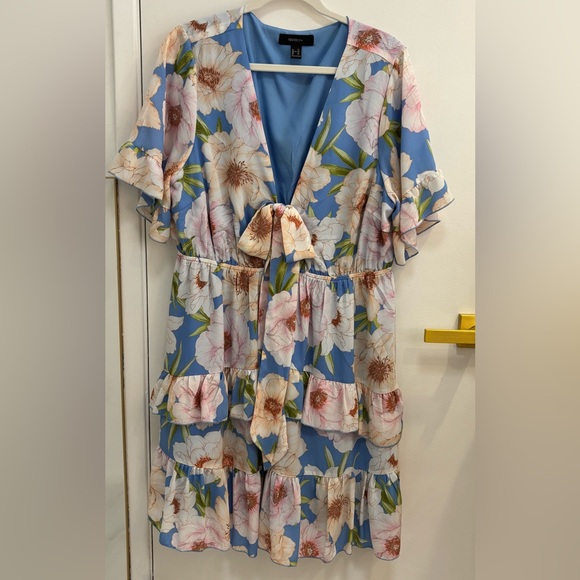 Forever 21 Floral Blue Dress - Picture 1 of 5